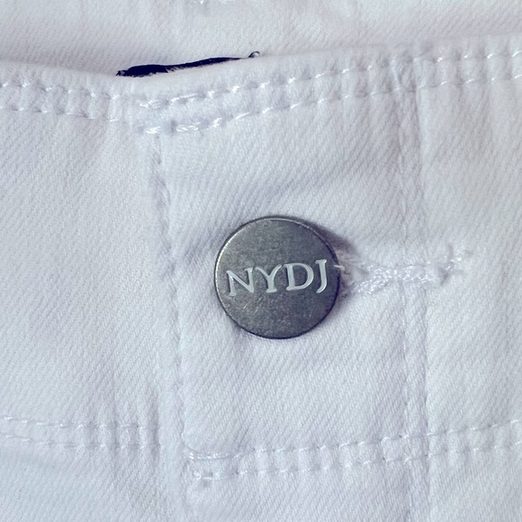 NYDJ HR Major Wide Leg Capri Jean White Lift Tuck Summer Coastal Classic NEW - Picture 4 of 13